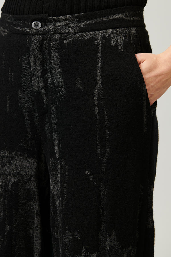 Transit Par Such Pantalone palazzo in maglia di lana e viscosa jaquard | 1013.CFDTRY641 – Transit Negozio