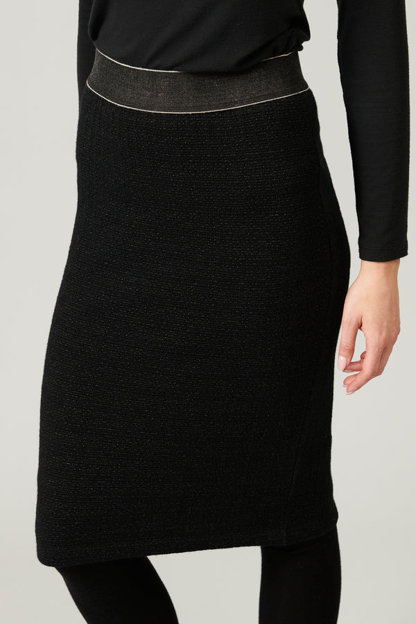 Transit Par Such Gonna tubino in maglia di lana e viscosa jacquard microfantasia | 1013 – Transit Nuova