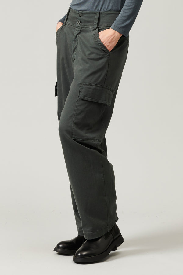 Transit Par Such Pantalone cargo in raso di cotone stretch | 1013.CFDTRYR276.24 – Transit 2025