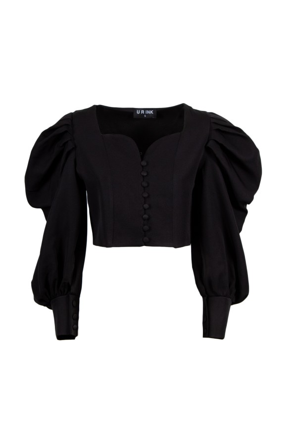 U R Ink MADRUGA 234W4D6 CAMICIE e BLUSE NERO In Vendita