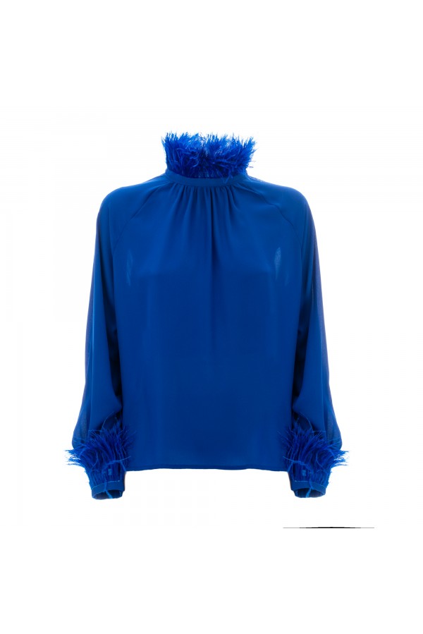 U R Ink LATINA 234W3M0 CAMICIE e BLUSE BLU Fino Al -60%