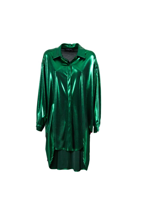 U R Ink SABÁN 254W4F2 CAMICIE e BLUSE VERDE In Vendita