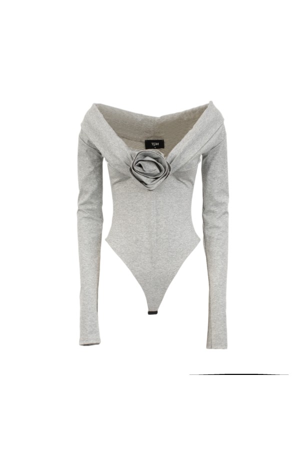U R Ink MACKAI 154W44A TOP e BODY GRIGIO In Saldo