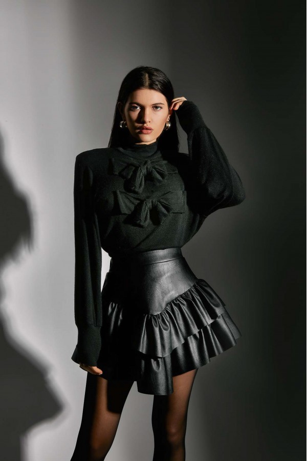 U R Ink PENELOPE024W1A4 GONNE BLACK Negozi Online