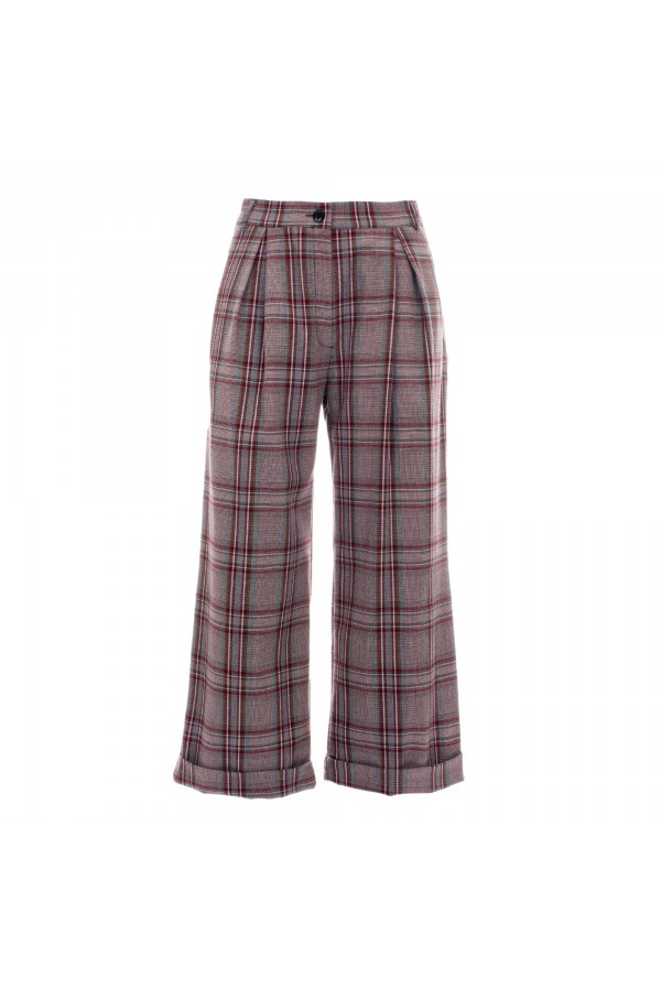 U R Ink PABLA244W2L4 PANTALONI CHECK Consegna Veloce