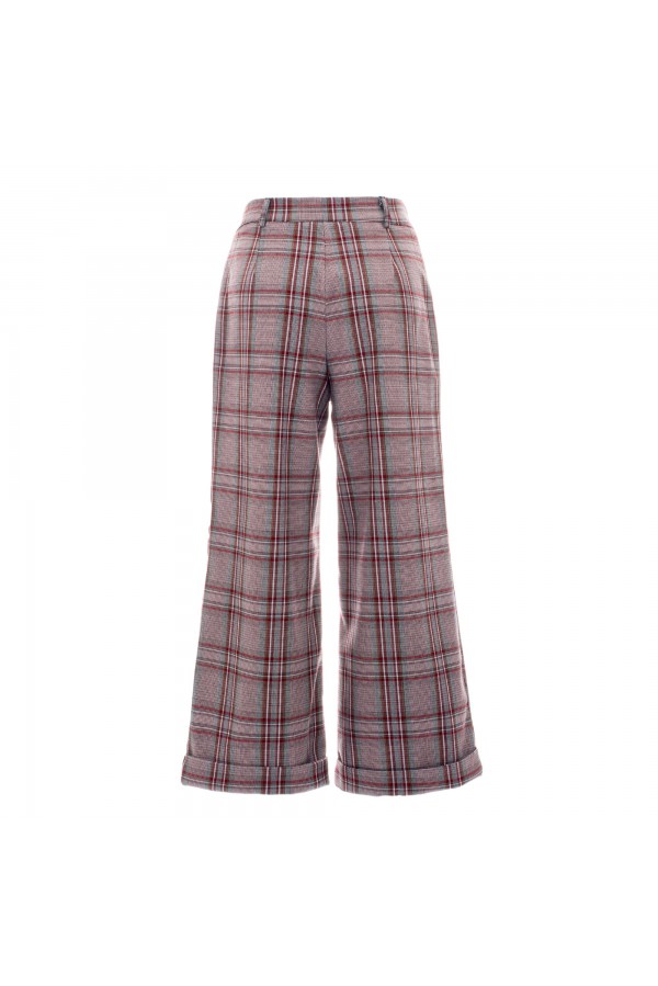 U R Ink PABLA244W2L4 PANTALONI CHECK Consegna Veloce