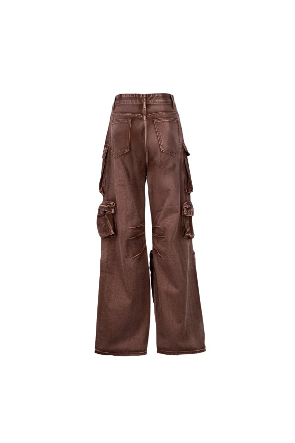 U R Ink SANT JOAN 244W430 PANTALONI CAFFÉ Saldi Di Fabbrica
