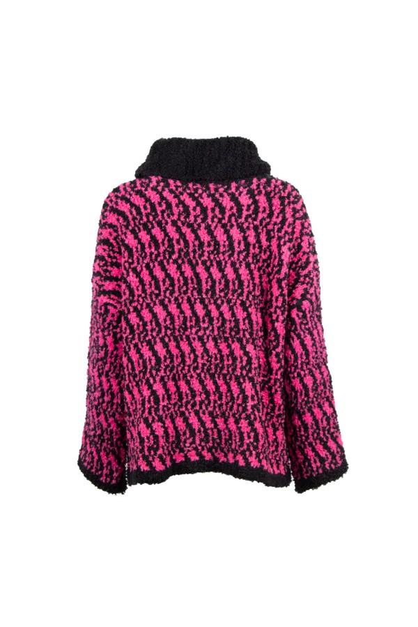 U R Ink RODAS 134W401 MAGLIERIA NERO/FUCSIA Nuova