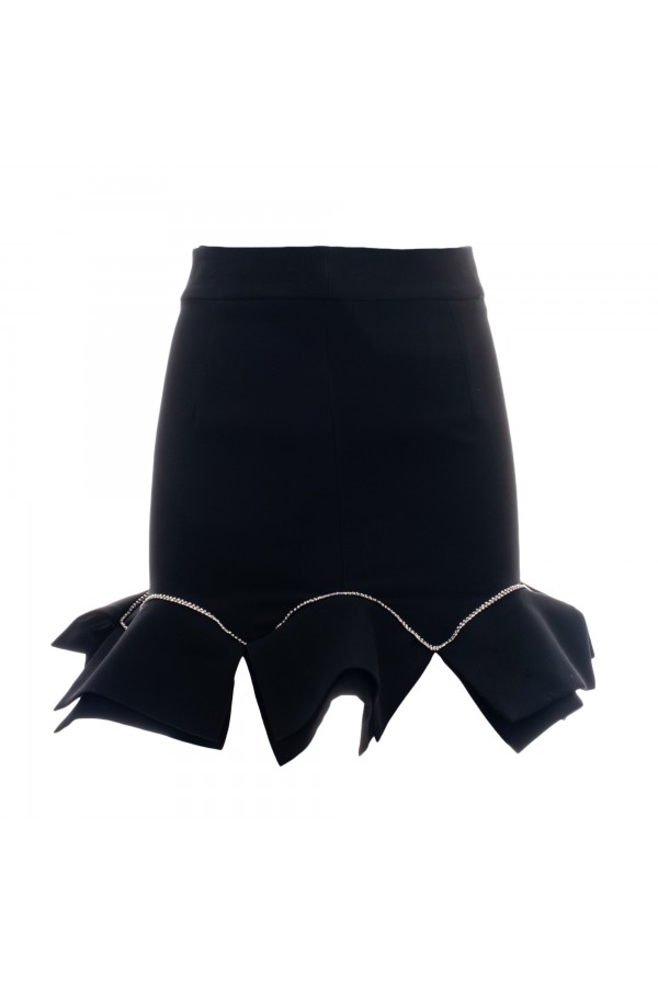 U R Ink PIENZA 014W3D6 GONNE NERO In Linea