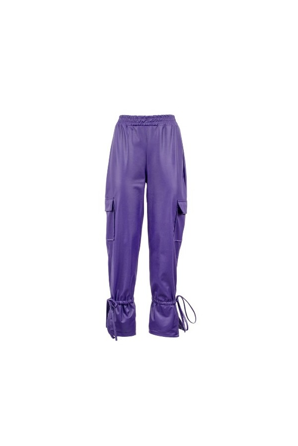 U R Ink NORMAN 244W4F8 PANTALONI VIOLA Nuova