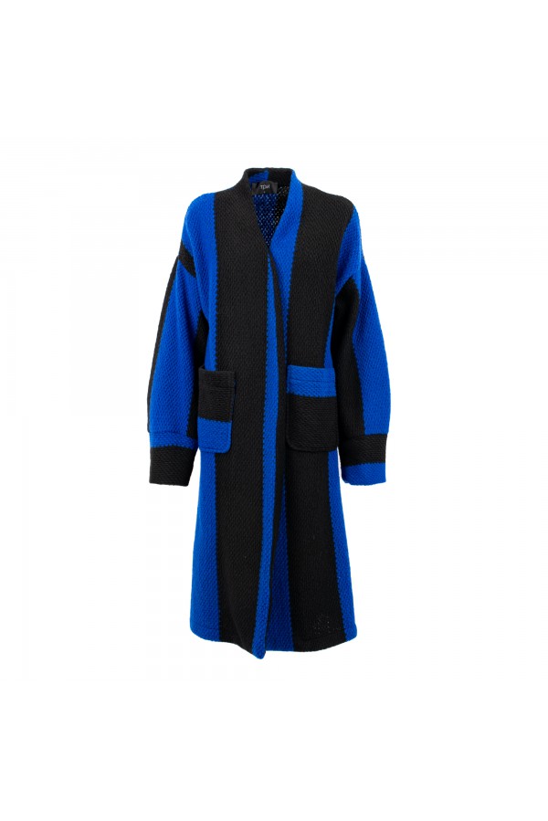 U R Ink LIVERPOOL 727W3Z3 CAPPOTTI BLU-NERO Saldi