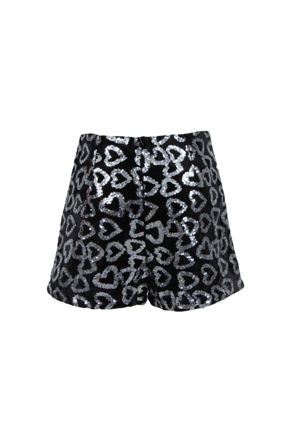 U R Ink BETLEM 094W432 SHORTS NERO-ARGENTO Promozione