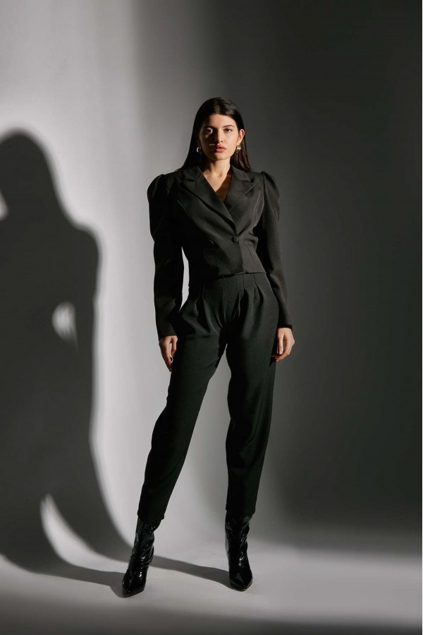 U R Ink MELANIA054W1A4 PANTALONI BLACK Prezzo Ridotto