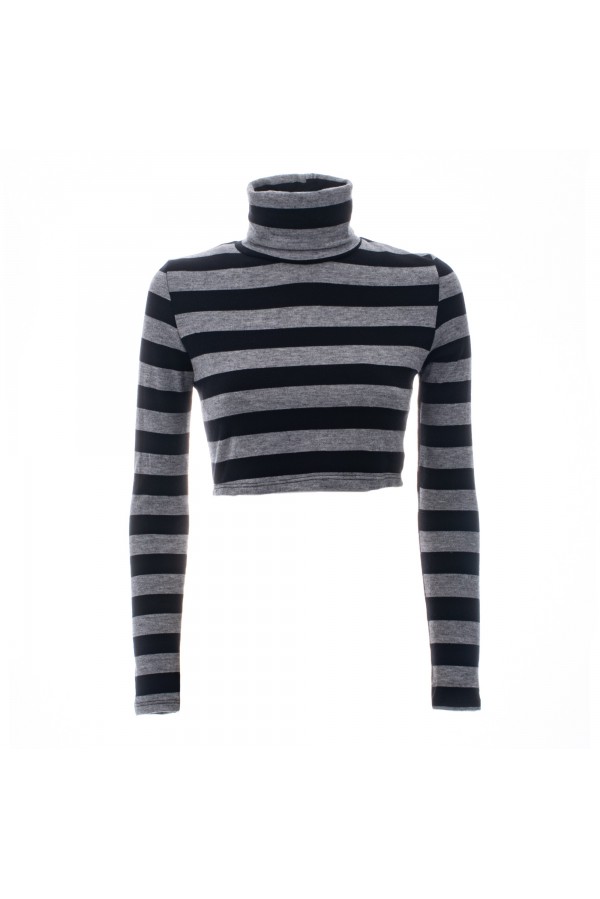 U R Ink MEDELLIN134W2Z9 MAGLIERIA NERO/GRIGIO Sottocosto
