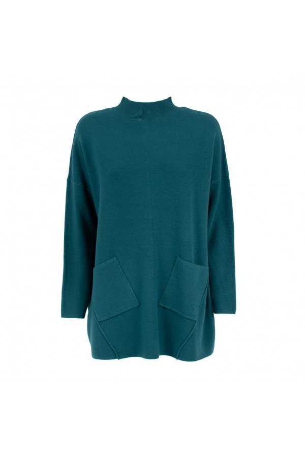 U R Ink NILDE204W1L9 MAGLIERIA GREEN-TEAL Vendite Flash