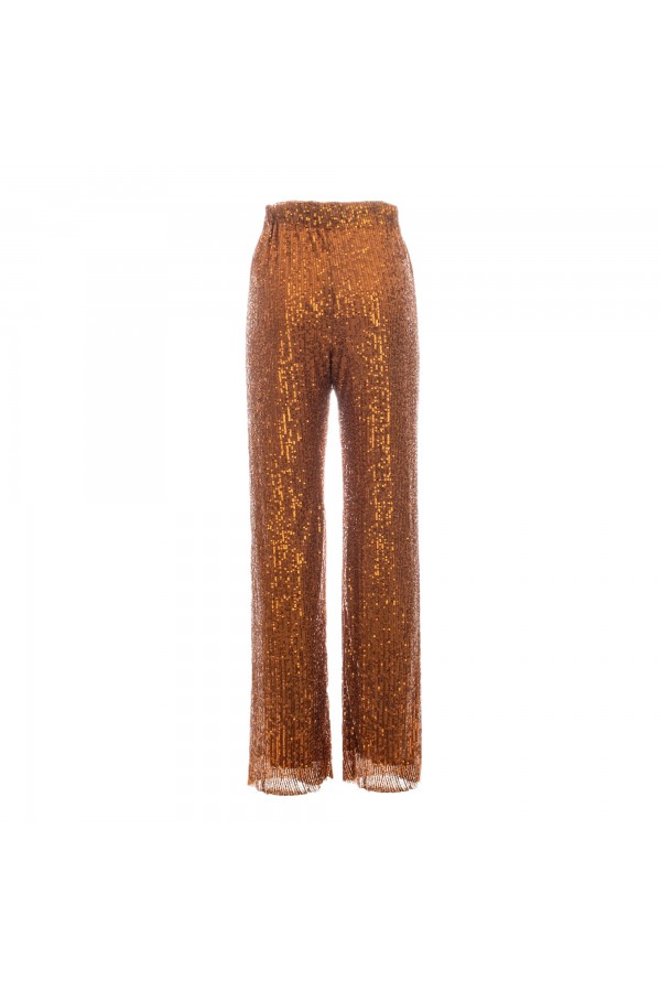 U R Ink NATAL244W2U0 PANTALONI ORO In Saldo