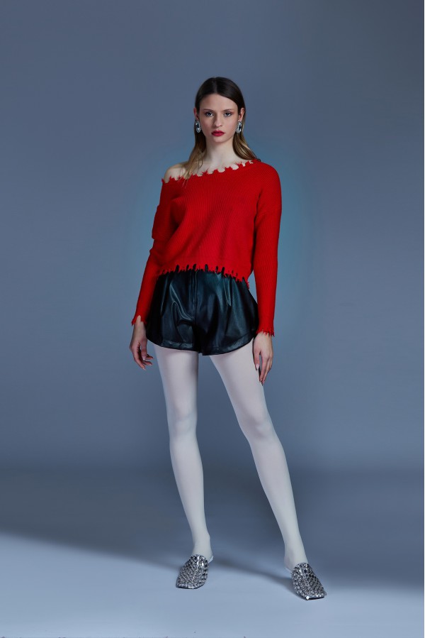 U R Ink NARON134W2Z4 MAGLIERIA ROSSO Moda