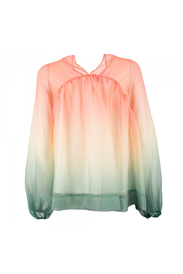 U R Ink SUCRE234S39F CAMICIE e BLUSE ROSA-VERDE In Vendita