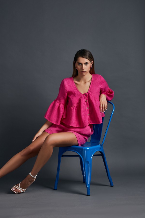 U R Ink MONTERIA094S39C SHORTS FUCSIA Offerta