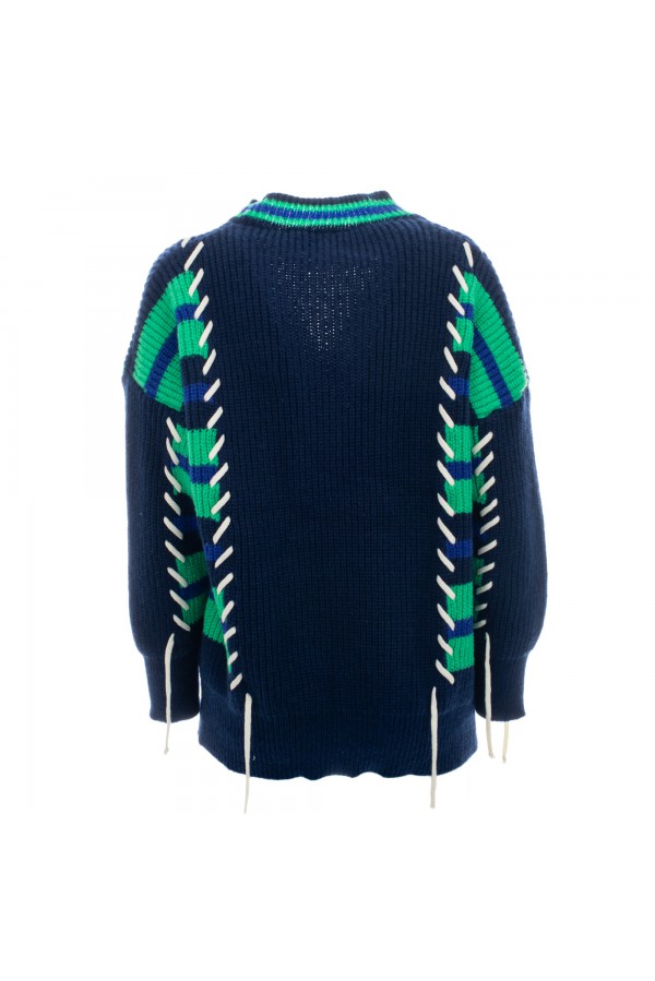U R Ink SANTIAGO064W25A MAGLIERIA BLU/VERDE Acquista Ora