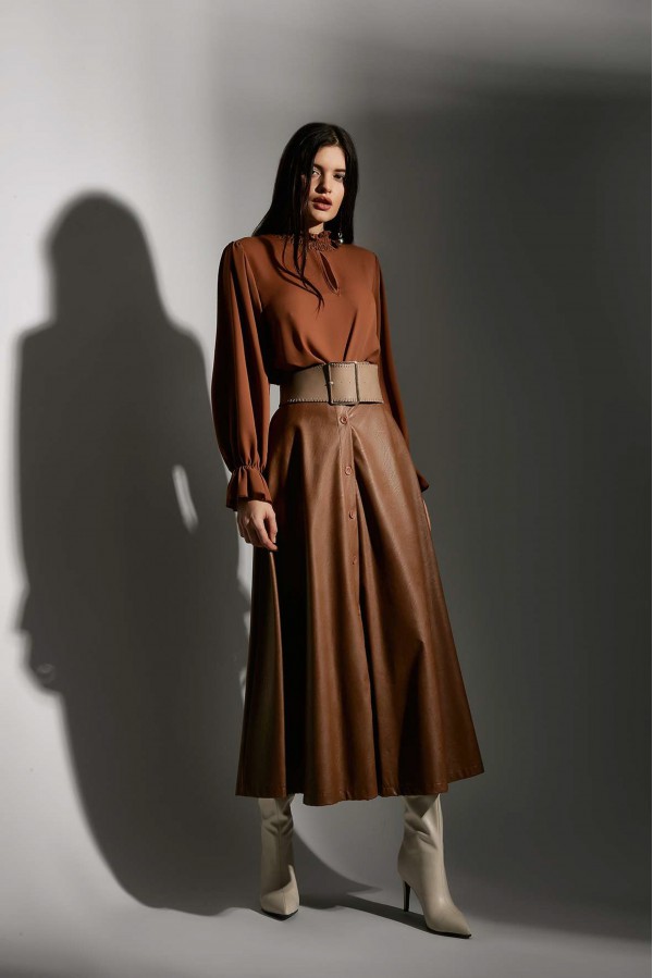 U R Ink VALERIA194W1E4 CAMICIE e BLUSE TOBACCO Online