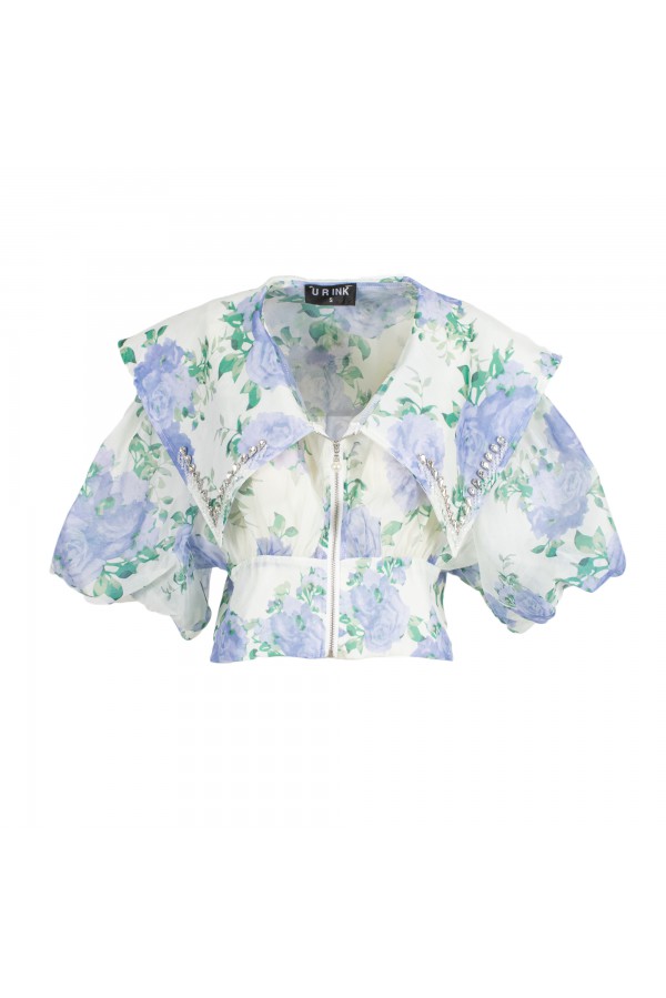 U R Ink MARTINEZ 234S4V9 CAMICIE e BLUSE BIANCO-CELESTE Online