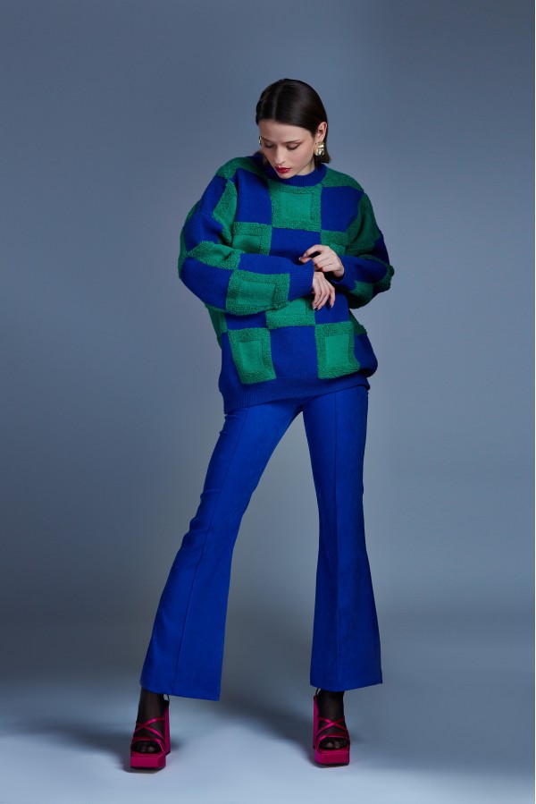 U R Ink COIBRA244W2M0 PANTALONI BLU In Linea