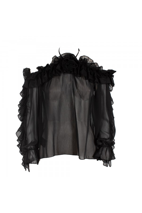 U R Ink SAN ISIDRO 234S4D6 CAMICIE e BLUSE NERO Qualità Garantita