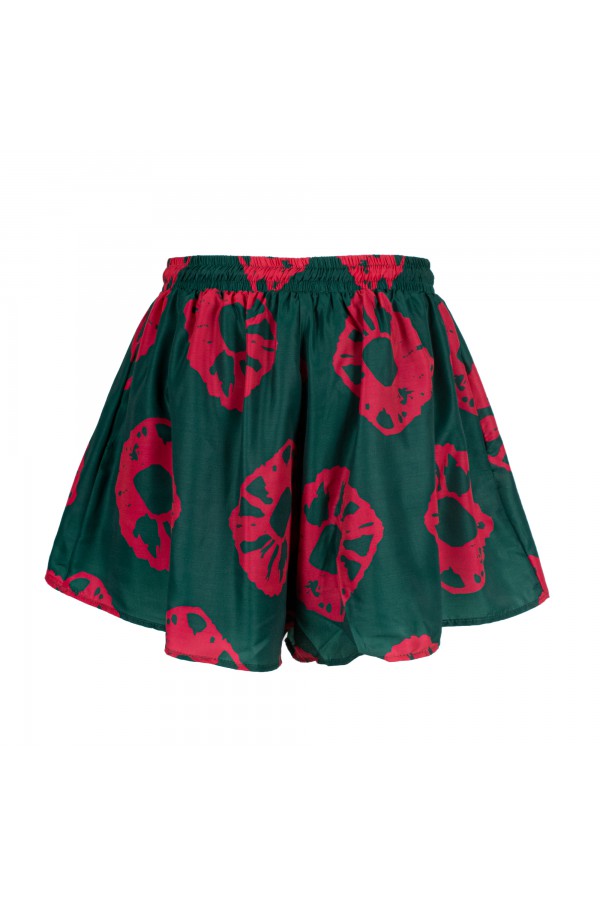U R Ink ARANJUEZ 094S411 SHORTS VERDE/MAGENTA Vendita Economica