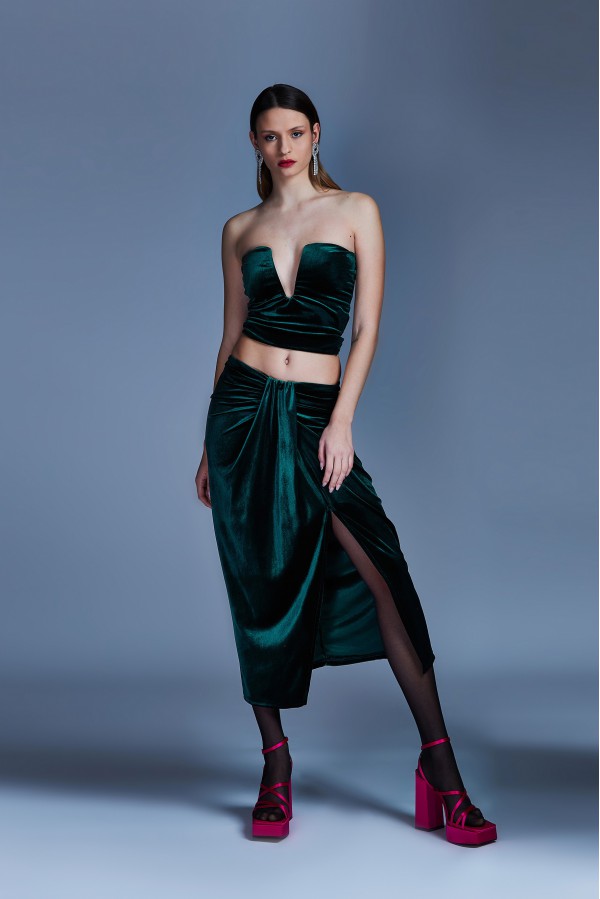 U R Ink MALAGA124W2F2 TOP e BODY VERDE Discount Store per i nuovi prodotti