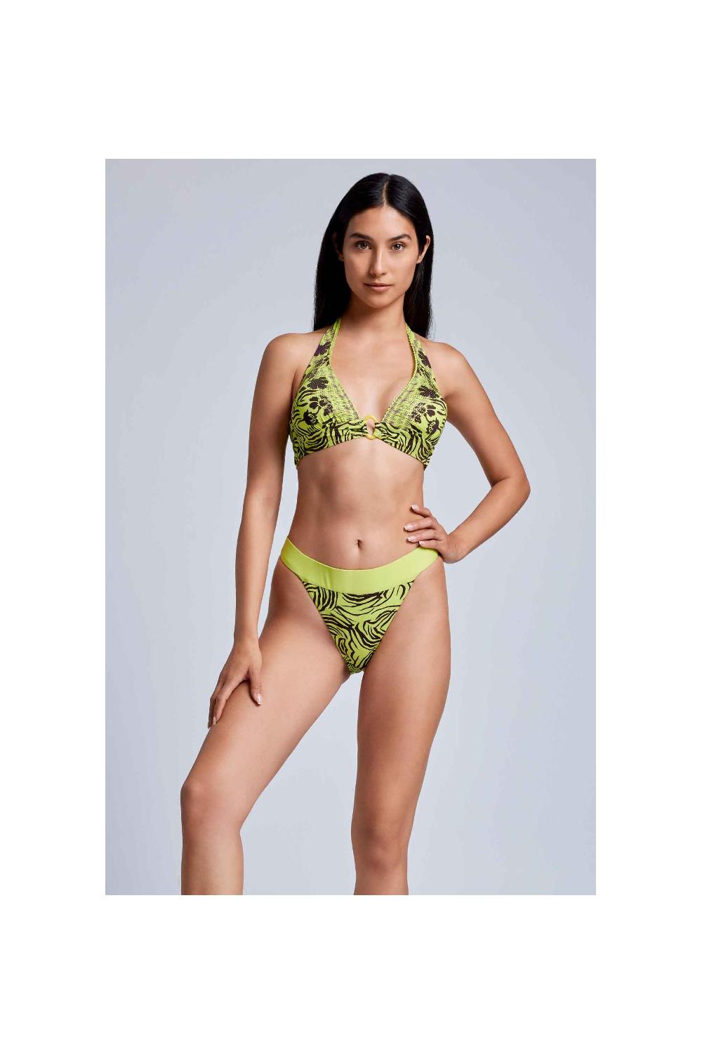 Vacanze Italiane Bikini con allacciatura al collo Nocciola In Linea