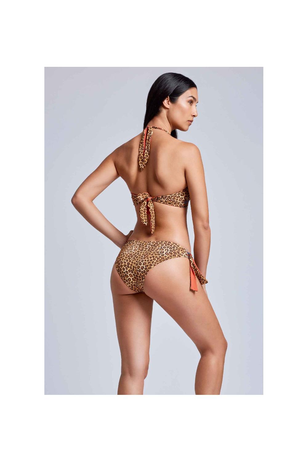 Vacanze Italiane Bikini con allacciatura al collo Nocciola Soddisfazione Garantita