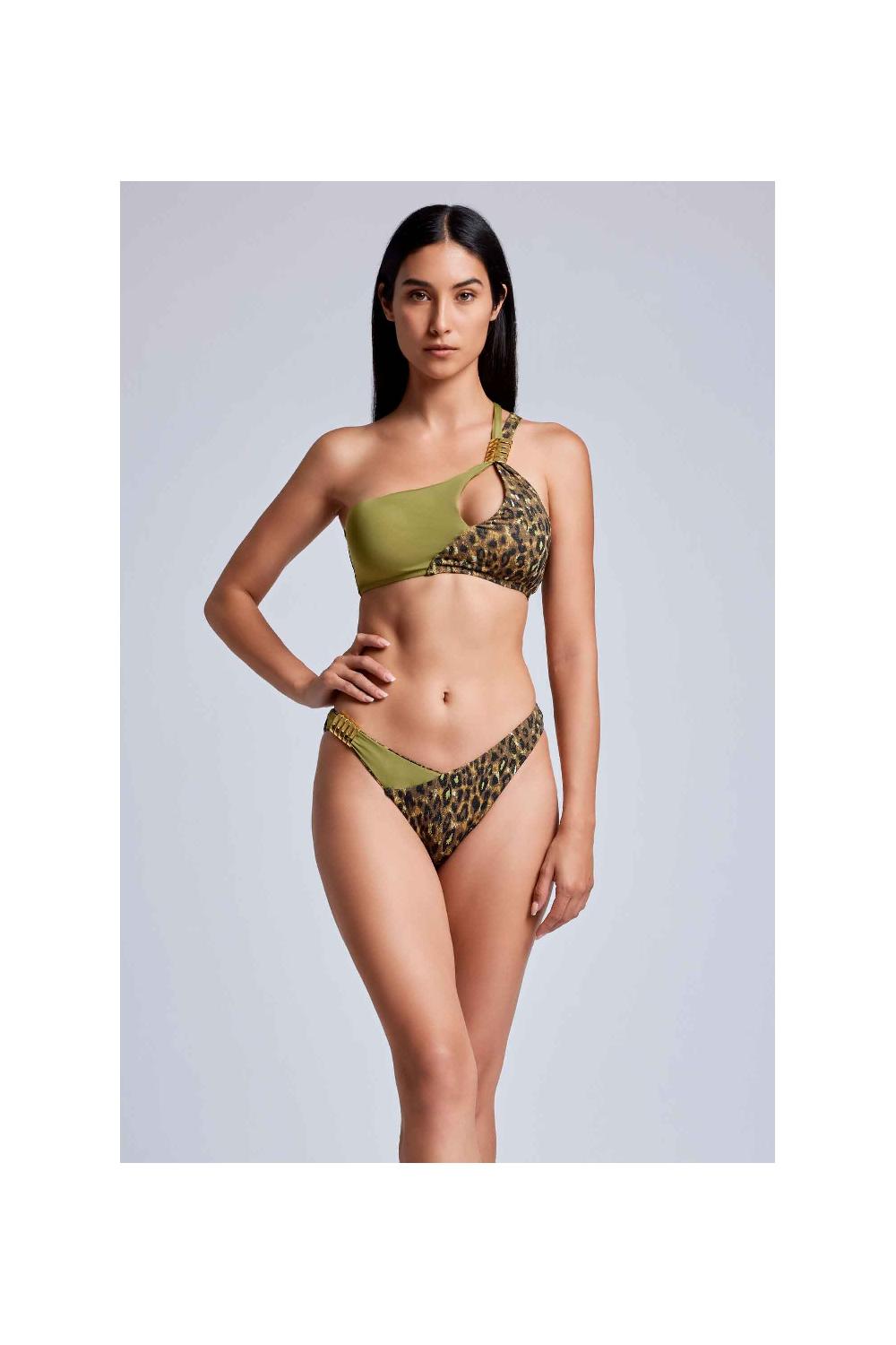 Vacanze Italiane Bikini monospalla Pomelo Nuovo