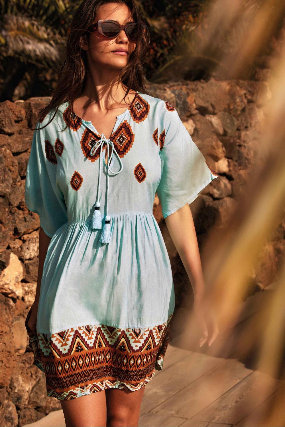 Vacanze Italiane Abito con maniche a 3/4 Rose Online
