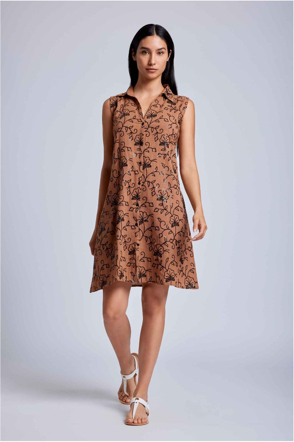 Vacanze Italiane Abito camicia smanicato Lola Shopping Online