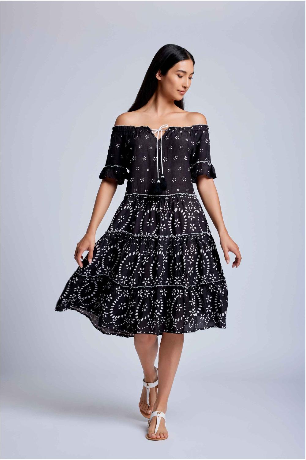 Vacanze Italiane Agata 3/4 Sleeves Dress Sconto