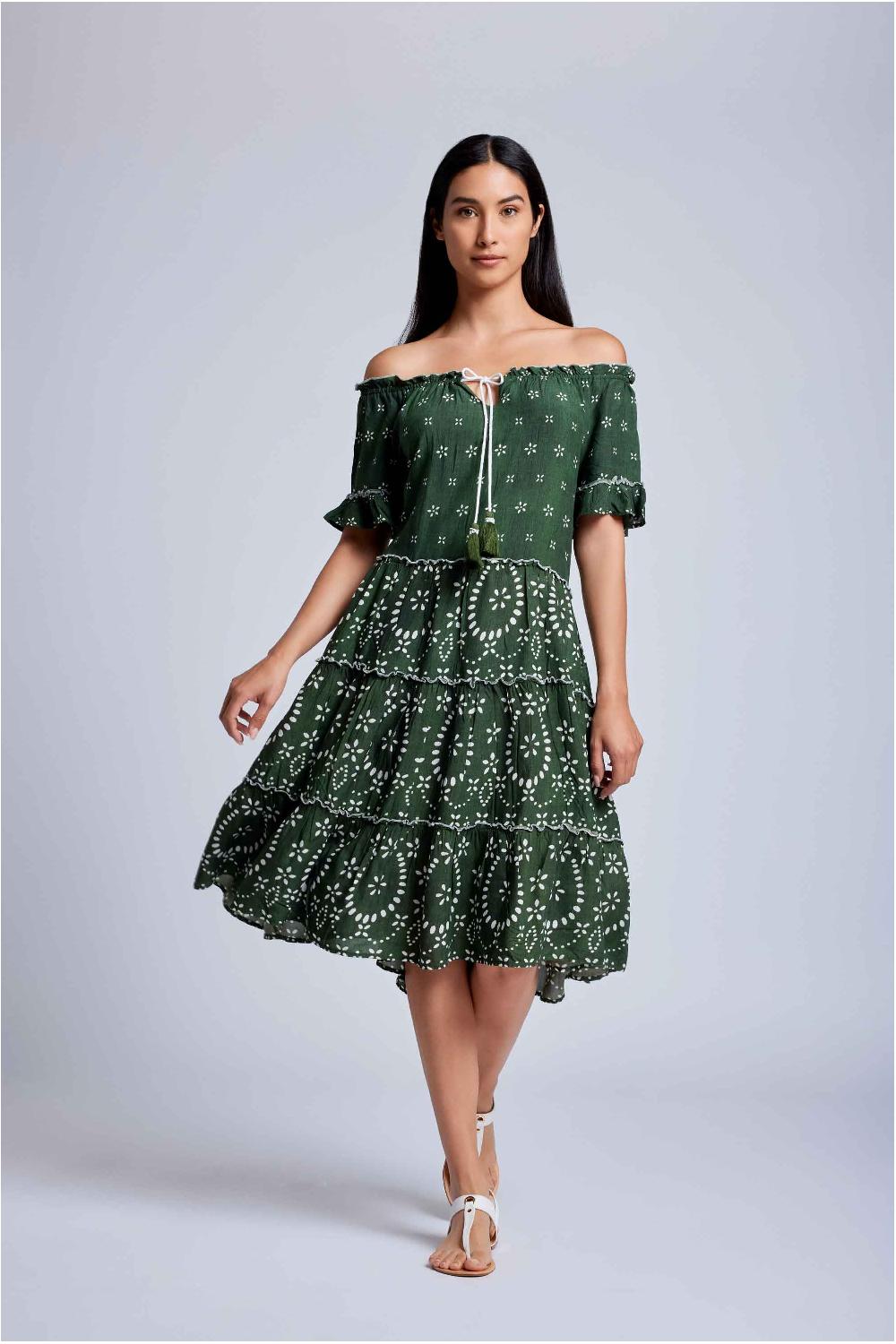 Vacanze Italiane Agata 3/4 Sleeves Dress Sconto