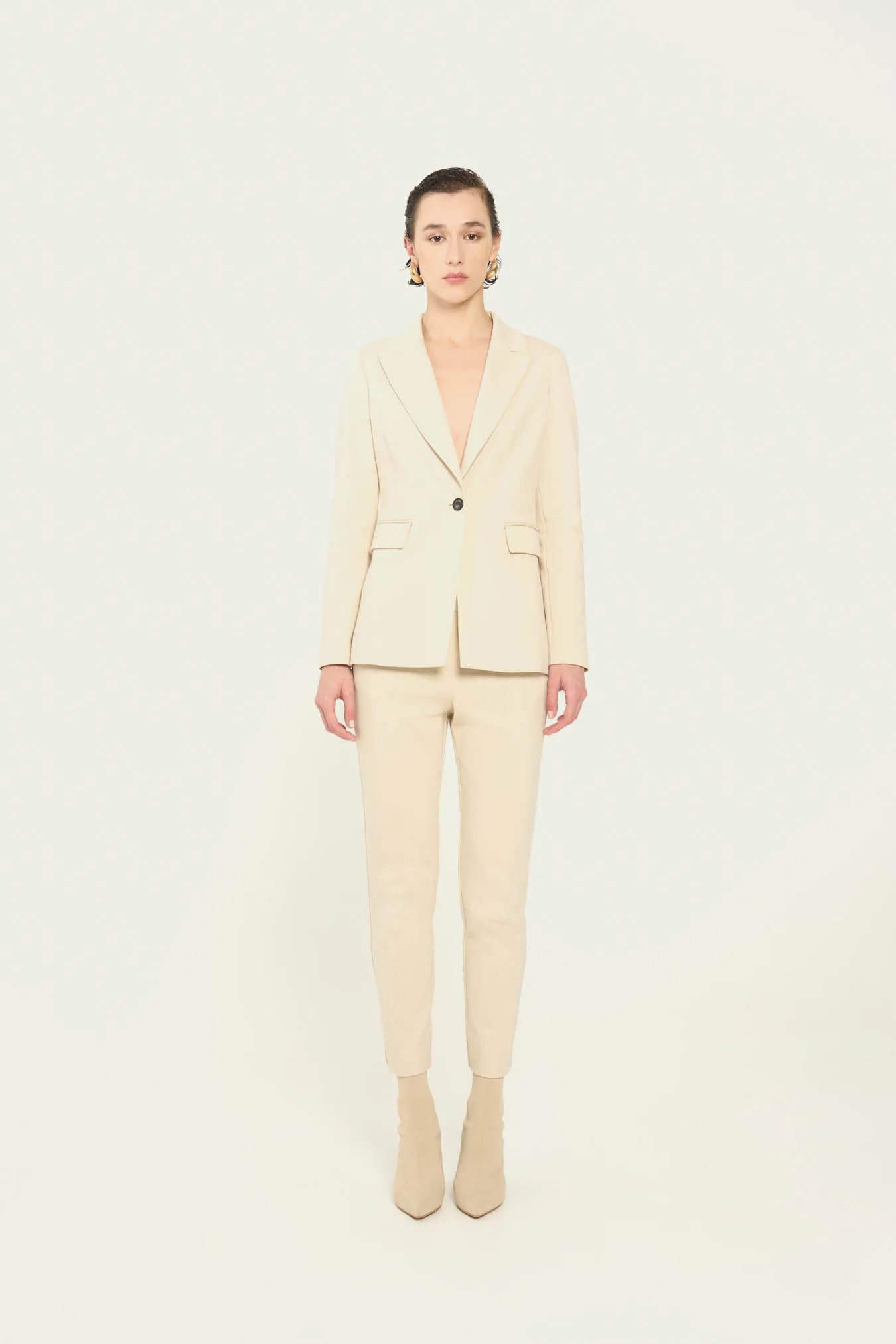 Vicario cinque Blazer monopetto in punto milano Raela Sottocosto