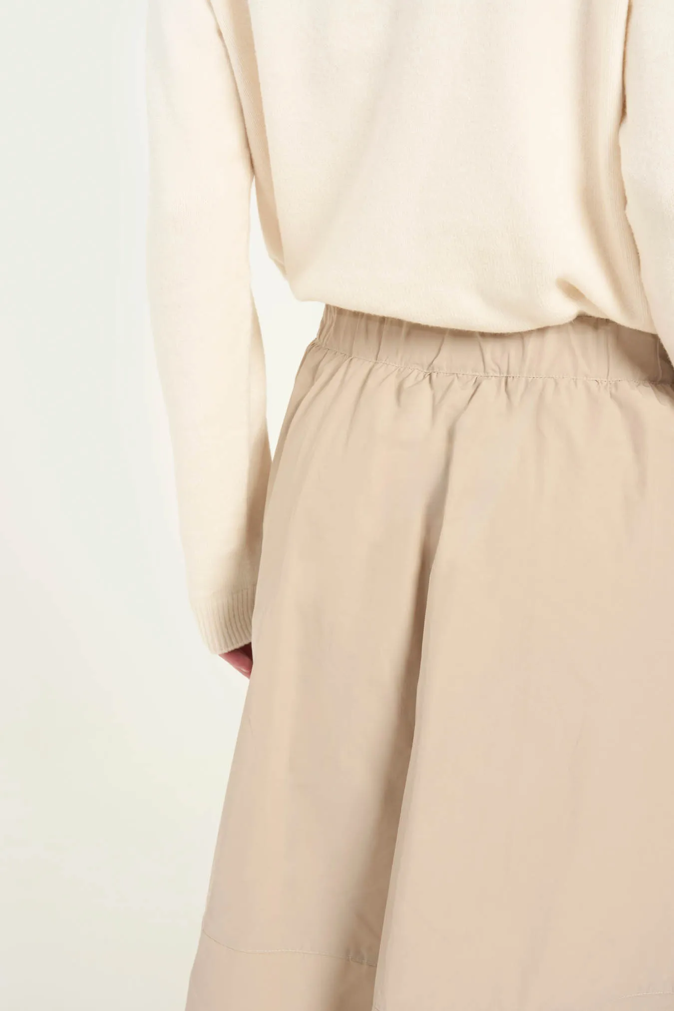Vicario cinque Gonna midi svasata beige Giada Hotsell