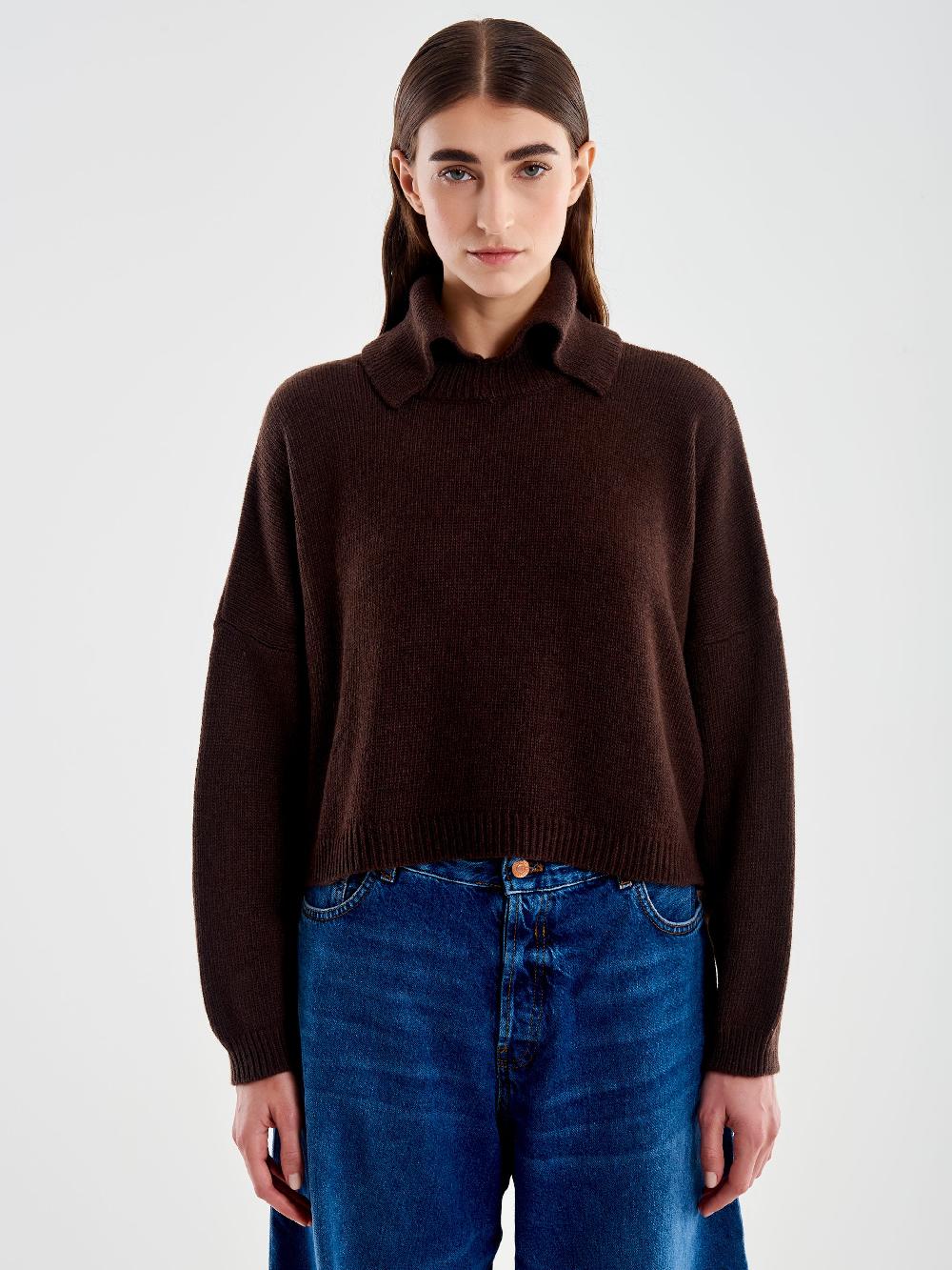 Vicolo Pull Collo Alto Aperto Moro Outlet