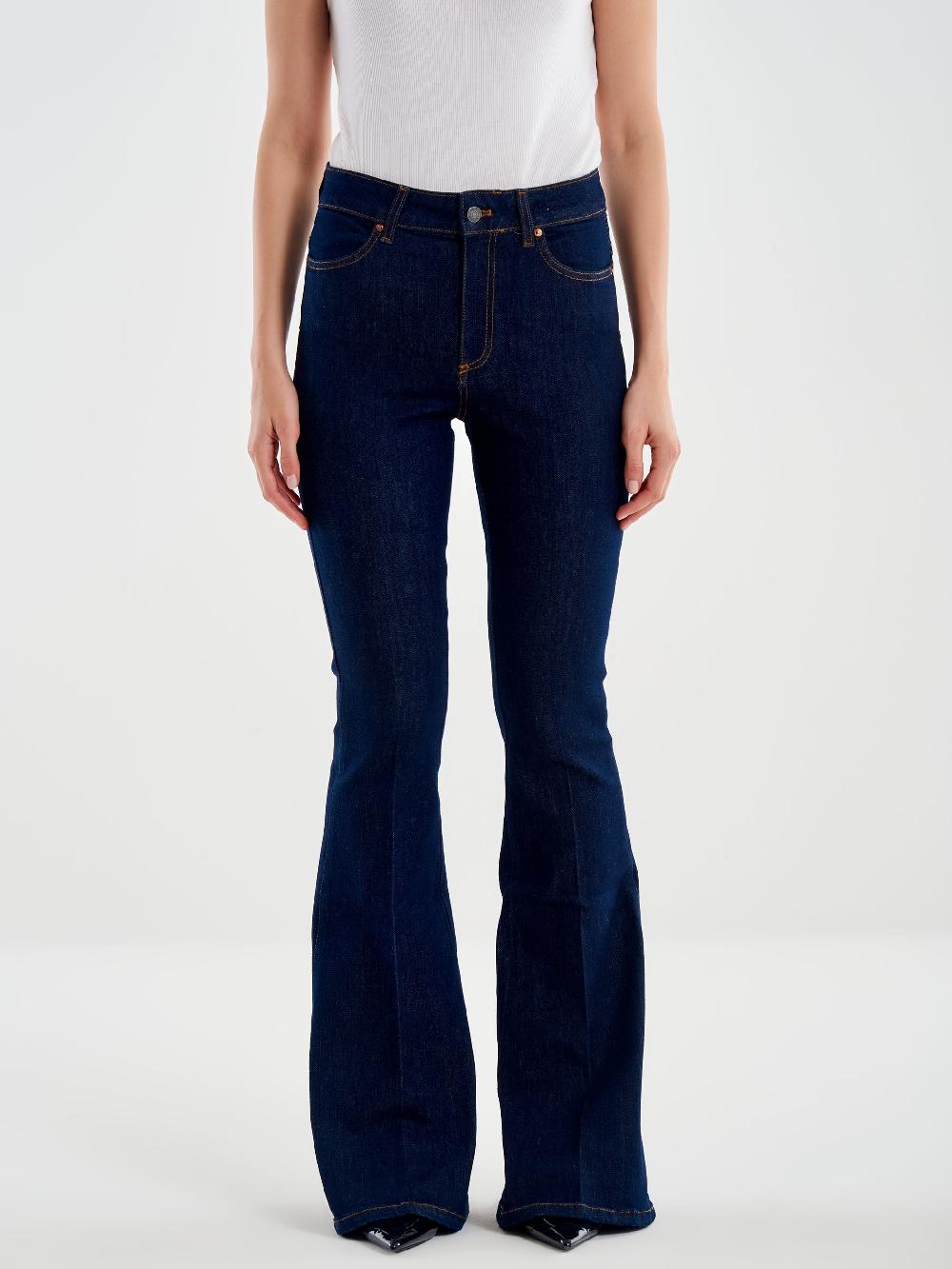 Vicolo Icon Jeans Ele FLare Blu In Vendita