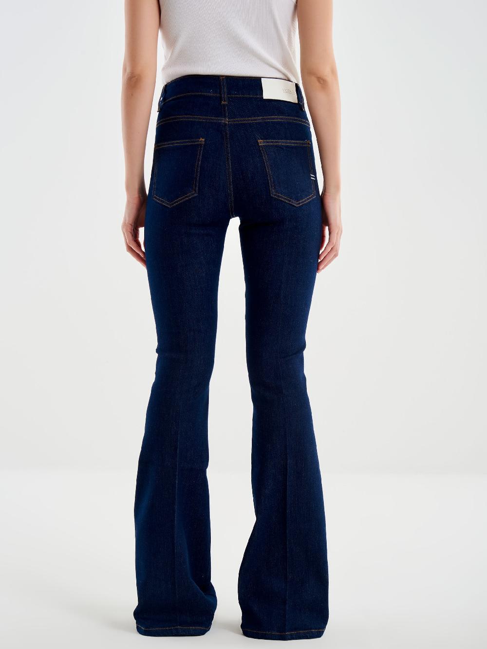 Vicolo Icon Jeans Ele FLare Blu In Vendita