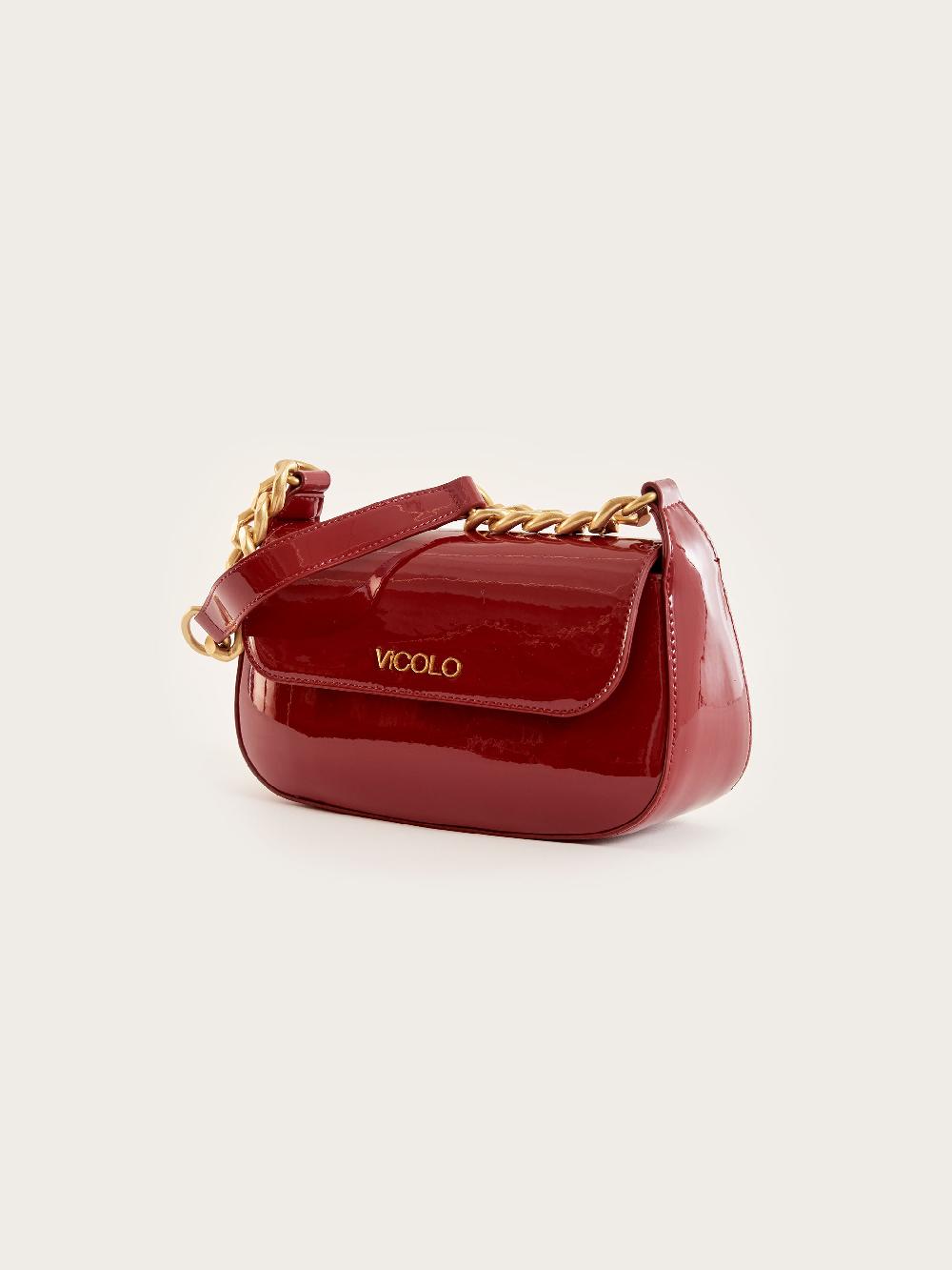 Vicolo Borsa Glossy Piccadilly Bordeaux Moda