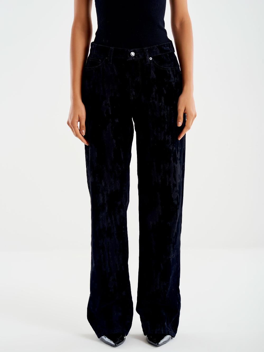 Vicolo Jeans Icon Alex Floccato Nero In Linea