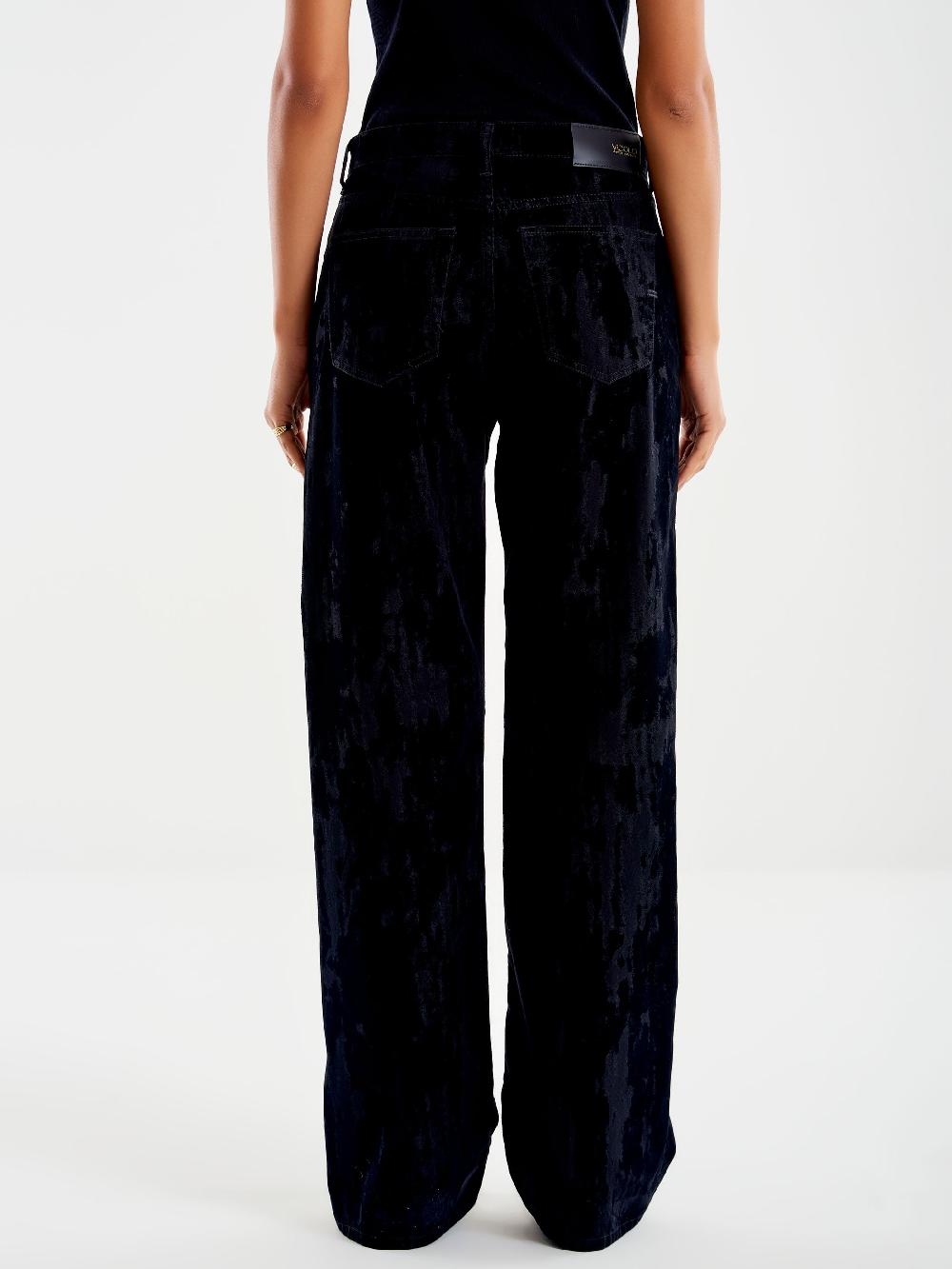 Vicolo Jeans Icon Alex Floccato Nero In Linea