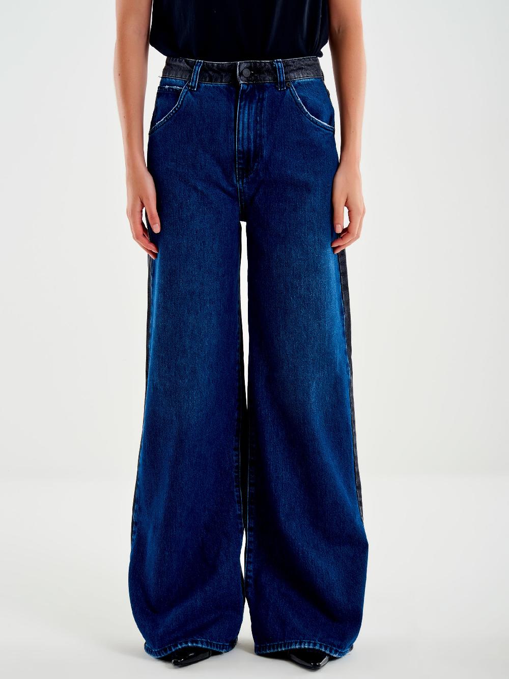 Vicolo Jeans Icon Lexie Doppio Colore Blu Qualità Garantita