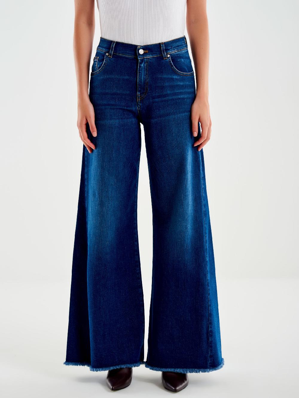 Vicolo Jeans Antonia Ampio Blu Offerta