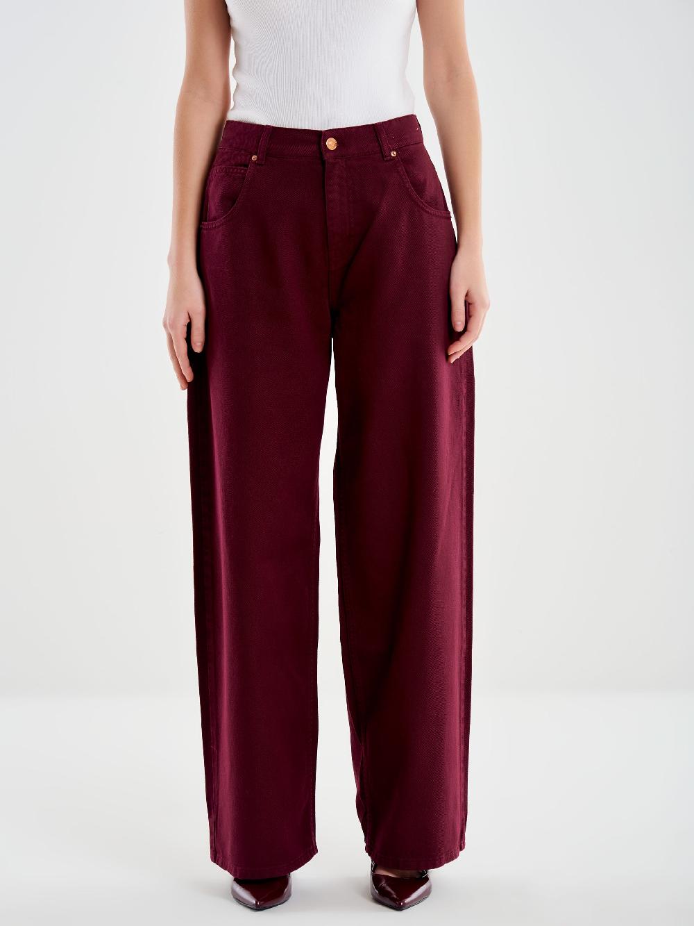 Vicolo Jeans Mia Relaxed Bordeaux Bordeaux Vendite Flash