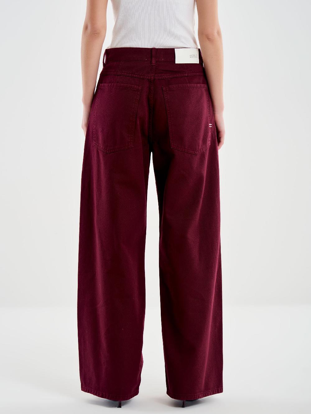 Vicolo Jeans Mia Relaxed Bordeaux Bordeaux Vendite Flash