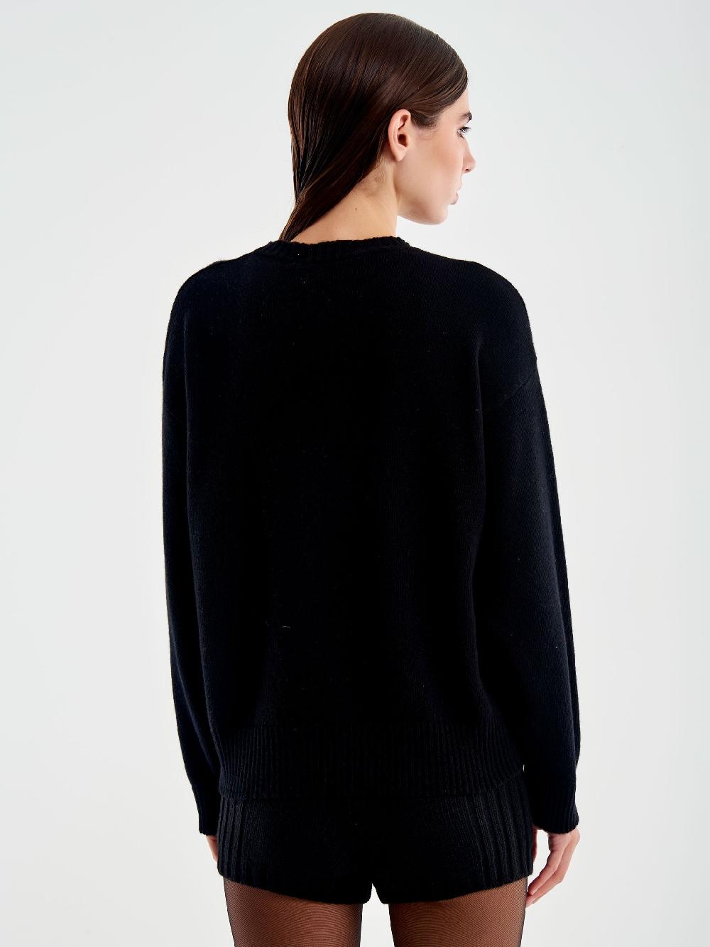 Vicolo Girocollo Patch Orsetto Nero Convenienza